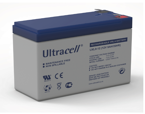 AGM Batteria al Piombo Ricaricabile AGM Ultracell UXL9-12 12V 9Ah 9.0AH Lunga Durata 